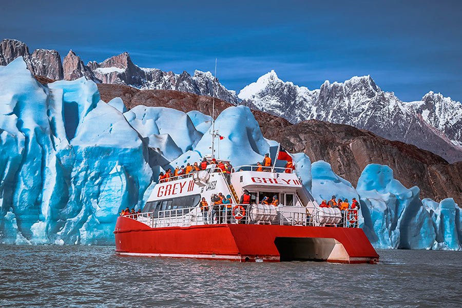 Glaciar Grey em Torres del Paine: gelo e paisagens da Patagônia Chilena