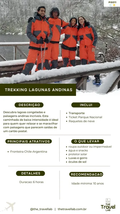 Ficha do trekking às Lagunas Andinas, na fronteira Chile-Argentina