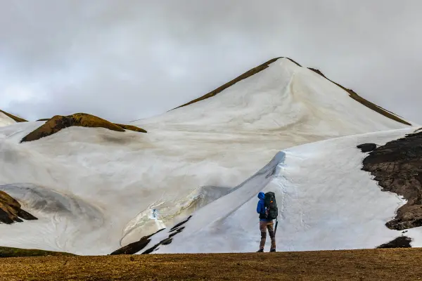 caminata en la montaña