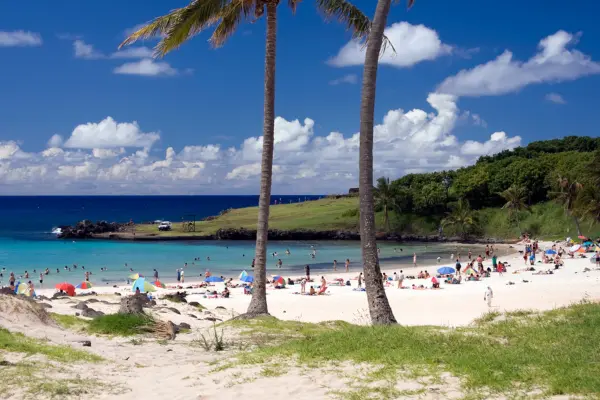 playa en isla de Pascua